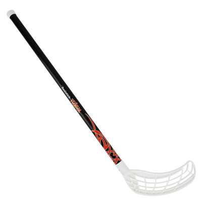 Клюшка для флорбола Realstick Tribal Jr, MR-KF-TR85-GR, 85см, прямой крюк, пластик, черн-зелен