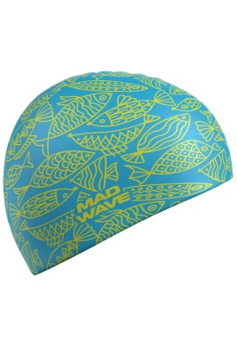 Силиконовая шапочка Mad Wave Fishes M0554 15 0 00W
