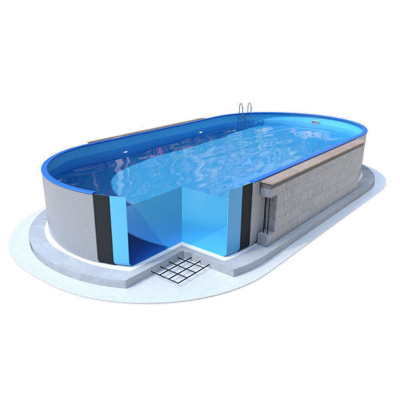 Морозоустойчивый бассейн 460x460x120см Mountfield Ibiza круглый 53329 голубой