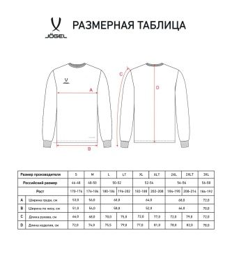 Футболка баскетбольная с длинным рукавом Jogel DIVISION PerFormDRY Pre-Match Longsleeve Jersey, белый