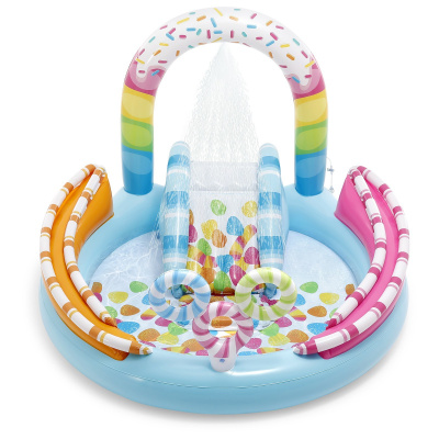 Надувной детский бассейн Игровой центр Candy Fun 170х168х122 см Intex 57144