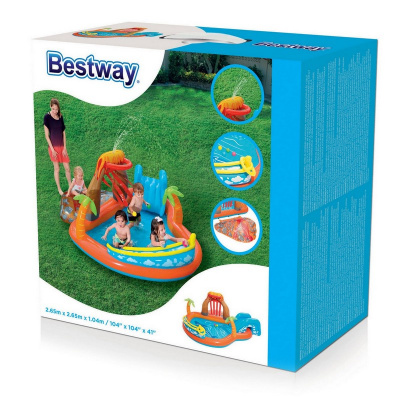 Детский игровой бассейн с принадлежностями Bestway Вулкан 265х265х104 см 53069