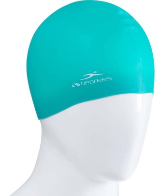 Шапочка для плавания 25DEGREES Nuance Green, силикон, подростковый