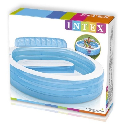 Детский надувной бассейн 224х216х76см Intex Семейный 57190