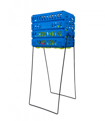 Корзина 80 мячей с колесами Tennis Life TL80BLUE синий