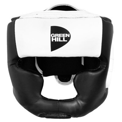 Боксерский шлем Green Hill Poise HGP-9015, черно-белый