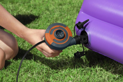 Насос электрический Bestway 12В Sidewinder DC от прикуривателя, 680л/м, 3 насадки в комплекте 62144
