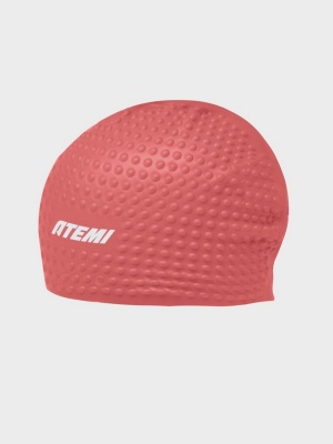 Шапочка для плавания Atemi bubble cap Bright red FBC1R красный