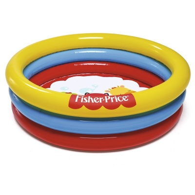 Бассейн надувной Bestway Fisher Price 91x91х25 см 93501 (25 шариков)