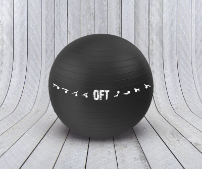 Гимнастический мяч Original Fit.Tools FT-GBPRO-75BK (75 см) коммерч, черный