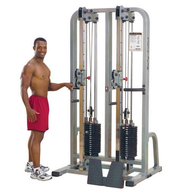 Body Solid SDC-2000G: Сдвоенная блочная стойка