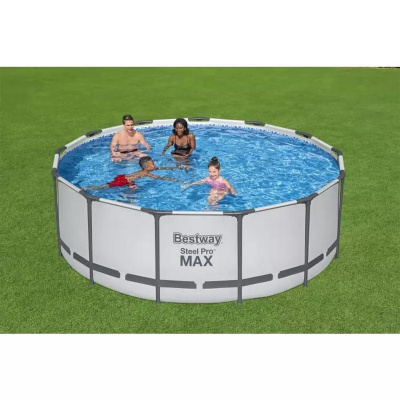 Каркасный бассейн Bestway Steel Pro Max 396x122 см (фильтр, лестница, тент) 5618W