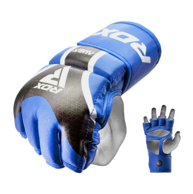 Перчатки RDX Grappking Aura Plus T-17 GGR-T17UB синий\черный