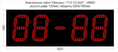 Мини-табло для спорта Импульс 713-D13x4