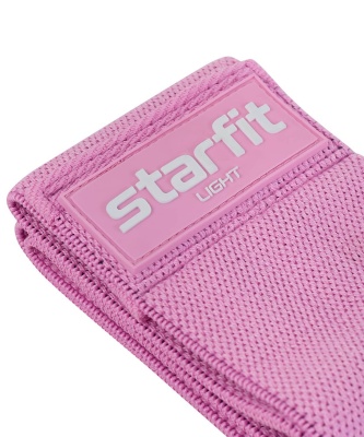 Мини-эспандер Star Fit низкая нагрузка, текстиль ES-204 розовый пастель old