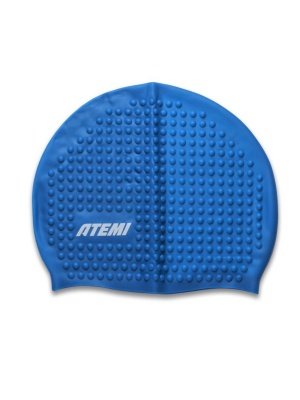 Шапочка для плавания Atemi bubble cap Strong blue FBC1BE синий