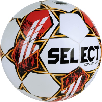 Мяч футбольный Select Contra DB V23, 0854160300, р.4, FIFA Basic, 32 пан, ПУ, гибрид.сш, бел-чер-красн