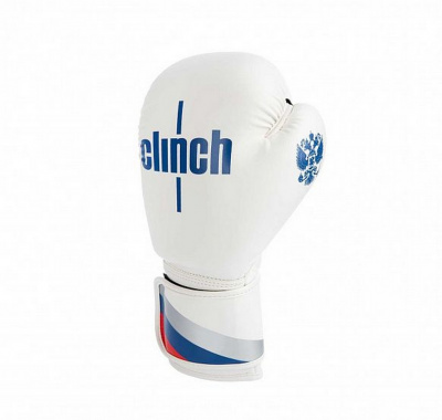 Перчатки боксерские Clinch Olimp C111 бело-синий
