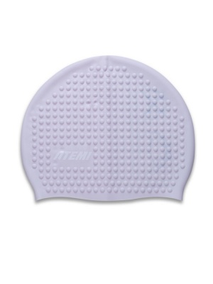 Шапочка для плавания Atemi bubble cap Violet flower FBC1LP сиреневый