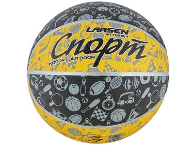 Мяч баскетбольный Larsen Style Black\Yellow p.7