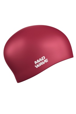 Силиконовая шапочка Mad Wave Long hair silicone M0511 01 0 25W бордовый