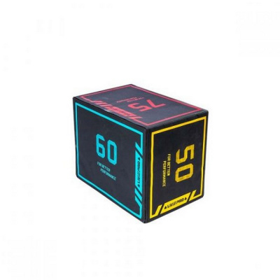 Плиометрический бокс Live Pro Duty Soft Plyometric Box LP8155 40x50x60 см, дерево
