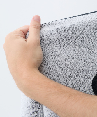 Полотенце спортивное, 70х140см Jogel ESSENTIAL Towel L, черный\белый
