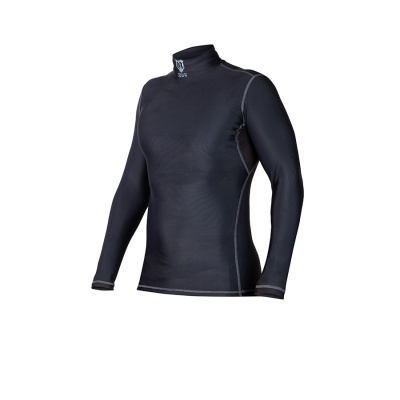 Футболка компрессионная с защитой шеи Mad Guy Kevlar Compression JR черный\черный