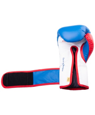 Перчатки боксерские Everlast Powerlock P00000728, 16oz, синий/красный