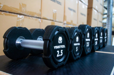 Гантель EVO 47,5кг полиуретановая YouSteel