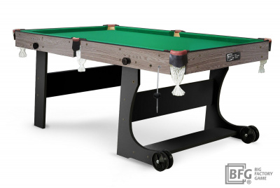 Бильярд Compact Light 6 (Анкор+черный) ПУЛ / РП, 1,80х0,90 BFG BFG-KLANBL6