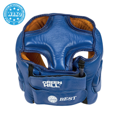 Кикбоксерский шлем Green Hill Best WAKO Approved HGB-4016w, синий