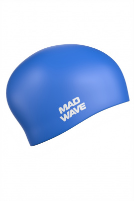 Силиконовая шапочка Mad Wave Long hair silicone M0511 01 0 04W синий