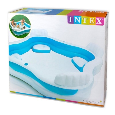 Детский надувной бассейн 229х229х66см Intex Семейный 56475