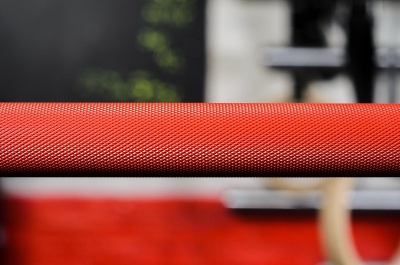 Гриф YouSteel Training Bar XF-20, 20 кг, длина 2200 мм, D28 мм, красный + хром