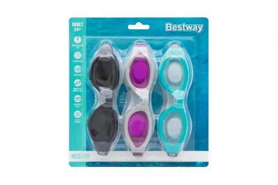 Очки для плавания, от 14 лет Bestway IX-1400 21095 3 цвета