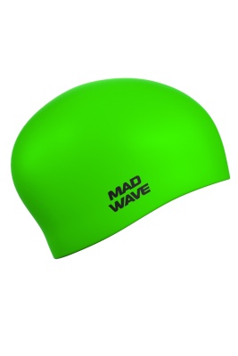 Силиконовая шапочка Mad Wave Long hair silicone M0511 01 0 10W зеленый