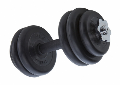Гриф гантельный MB Barbell d30мм L400 гайка Кетлера MB-BarM30-400В
