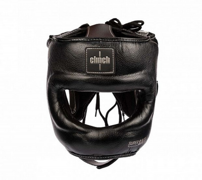 Шлем для единоборств с бампером Clinch Face Guard C149 черно-бронзовый