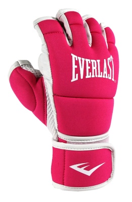 Перчатки тренировочные L-XL\SM Everlast Core Kickboxing P00002934\P00002935 черный\розовый
