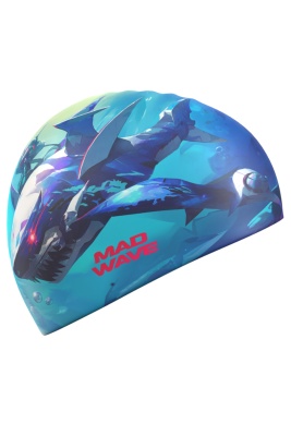Силиконовая шапочка Mad Wave Shark HQ M0554 42 0 00W