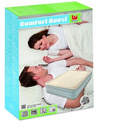 Надувная кровать Bestway FoamTop Comfort Raised Airbed(Queen) 203х152х46см со встр насосом,мягкий верх 67486