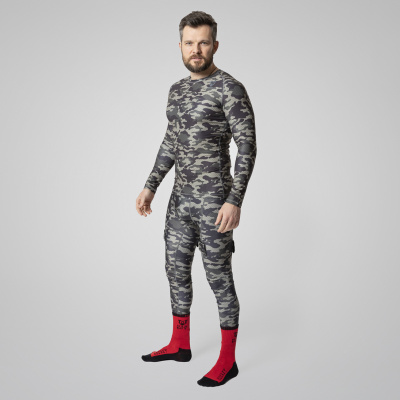 Брюки с защитной пластиковой раковиной Mad Guy Camo-Line JRnet\коричневый