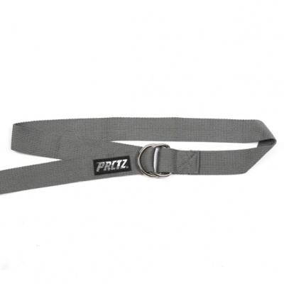 Ремень для йоги с металлическим карабином PRCTZ YOGA STRAP, серый PY7501