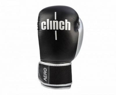 Перчатки боксерские Clinch Aero 2.0 C136 черно-серебристый