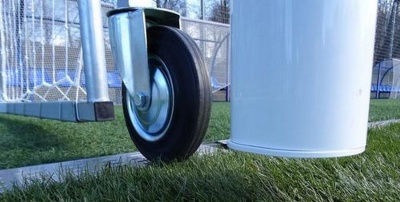 Ворота футбольные мобильные с колесами, алюминиевые 732x244 см SportWerk SpW-AG-732-4Z