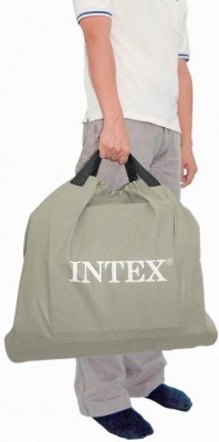 Надувная кровать Intex Prime Comfort Elevated Airbed 152х203х51см, встроенный насос 220V 64446