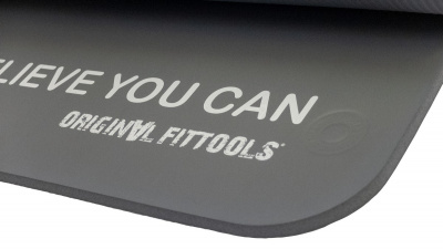 Мат для аэробики Original Fit.Tools NBR 12,5 мм FT-YGR-125NBR-GYP серый с кольцами