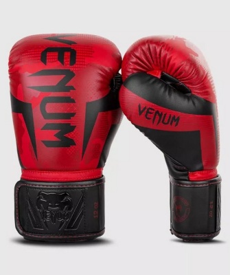 Перчатки Venum Elite 1392-499-10oz красный\камуфляж