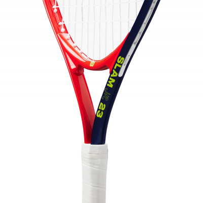 Ракетка для большого тенниса детская 7-8лет, алюминий, со струнами Wilson Slam Jr 23 WR171910U красно-т.синий